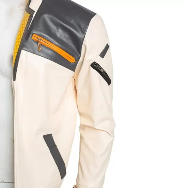 Phoenix Agent White Faux PU Jackets