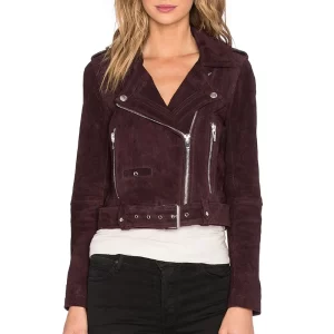 Pretty Little Liars S07 Ashley Benson Brown Suede Jacket