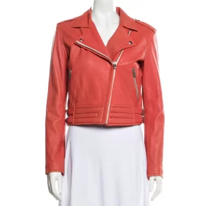 Pretty Little Liars S07 Lucy Hale Red Leather Jacket