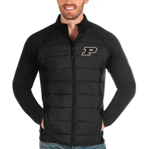 Purdue Boilermakers Black Puffer Jacket