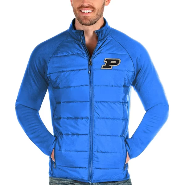 Purdue Boilermakers Puffer Black Jacket