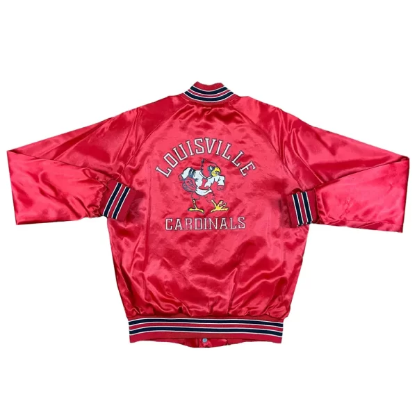 Red University of Louisville Cardinals Satin Jacket