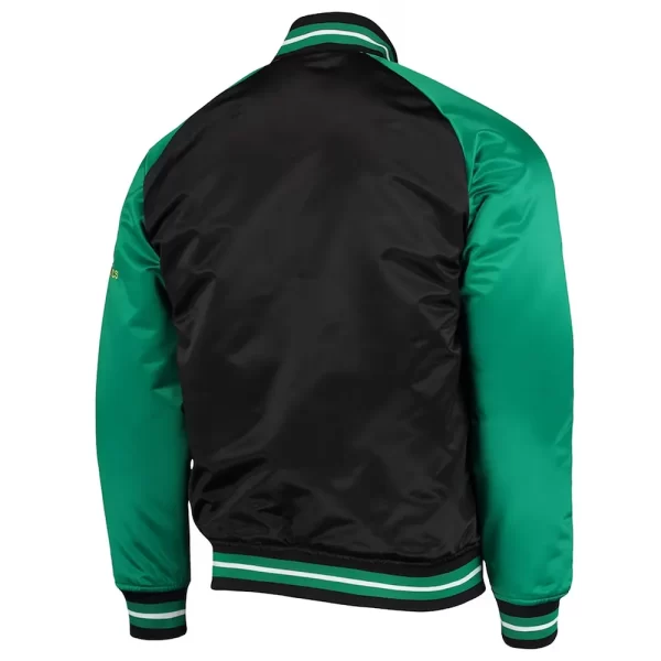 Reload 3.0 Seattle Supersonics Satin Full-Snap Black and Green Jacket