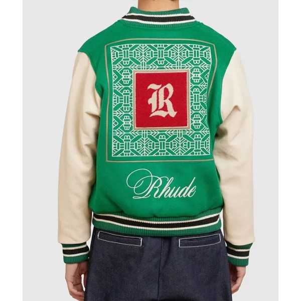 Rhude Green Varsity Jackets