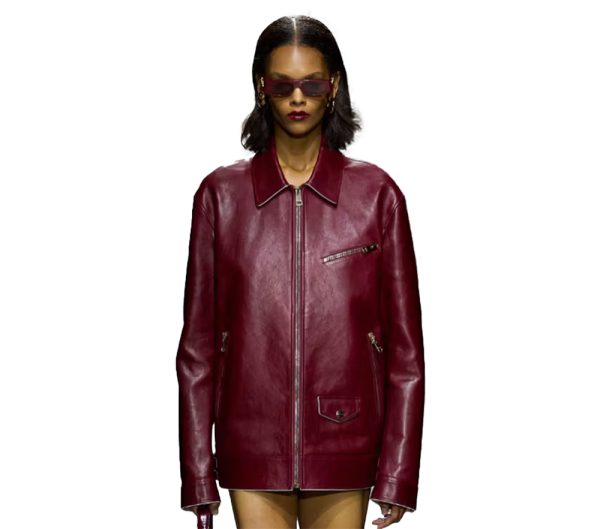 Sabato De Sarno's Gucci Debut Red Leather Jacket