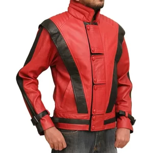 Sean Daniel O’Malley Red Leather Jacket