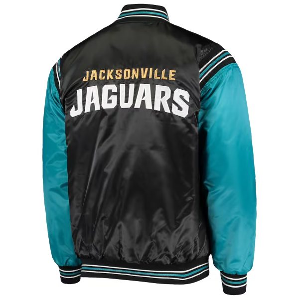 Starter Jacksonville Jaguars Enforcer Satin Varsity Full-Snap Jacket