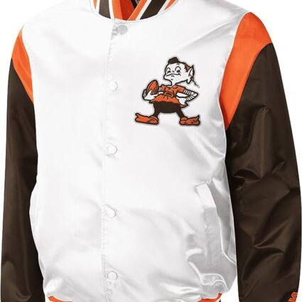 Starter Men's NFL Throwback Warm Up Pitch Satin Full-Snap Varsity