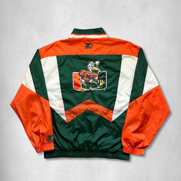 Starter Men's Orange and Green Jacket