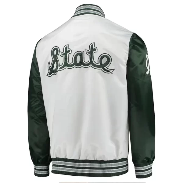 Starter Michigan State Spartans The Legend Full-Snap Satin Jacket