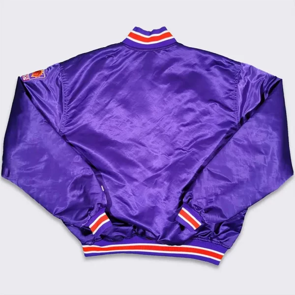 Starter Purple Phoenix Suns 90s Full-Snap Satin Jacket