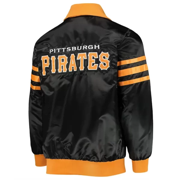 Starter The Captain II Pittsburgh Pirates Satin Black Jacket