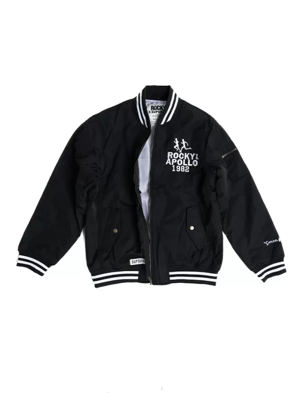 Superare X Rocky Beach Race '82 Black Bomber Jacket