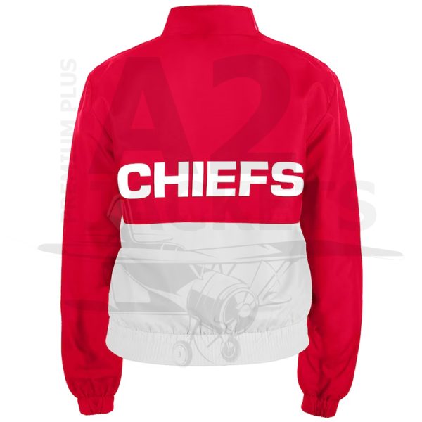 Kansas City Chiefs New Era Women's Color Block Full-Zip Windbreaker Jacket - Red