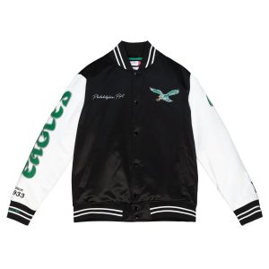 Team Origins Philadelphia Eagles Varsity Satin Jacket