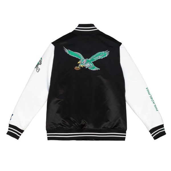 Team Origins Varsity Satin Jacket Philadelphia Eagles