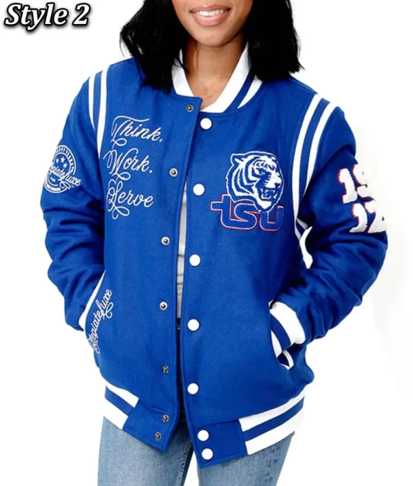 Tennessee State Royal Blue Varsity Wool Jacket