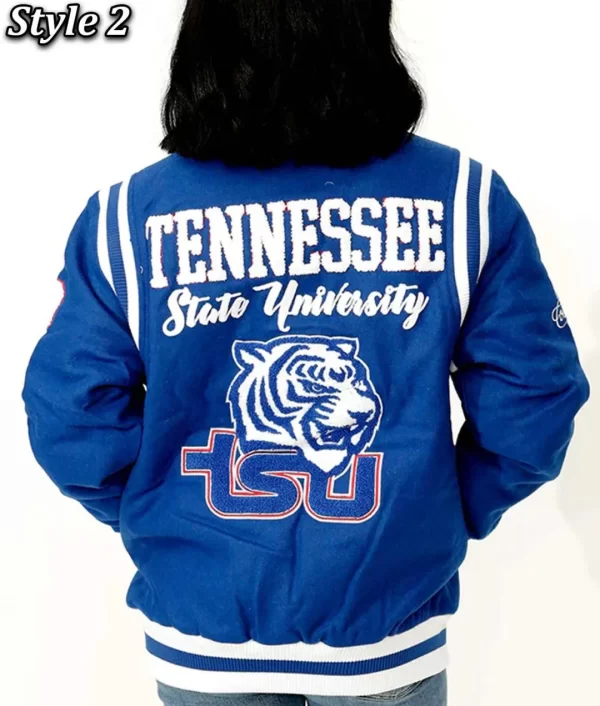 Tennessee State Varsity Royal Blue Wool Jacket