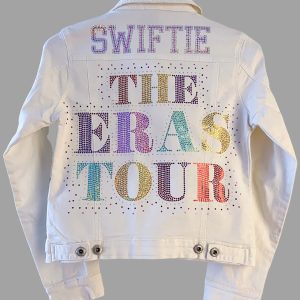 The Eras Tour Taylor Swift White Denim Jacket