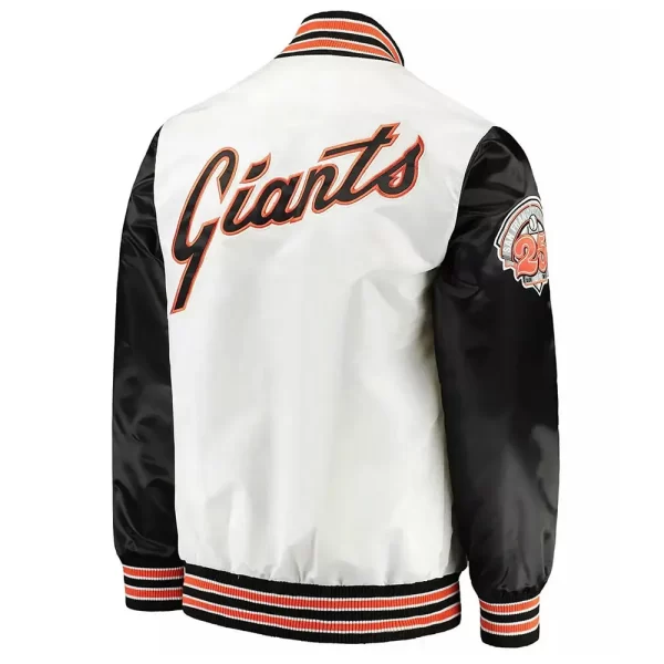 The Legend San Francisco Giants White & Black Satin Jacket