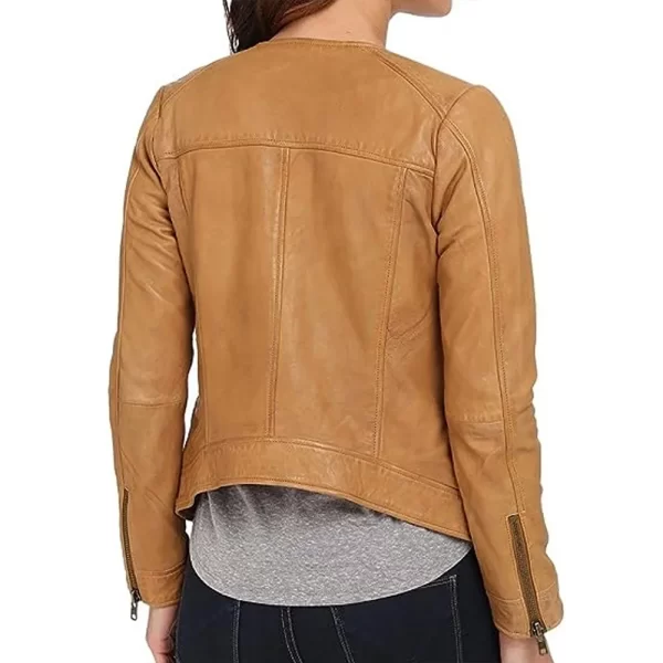 The Originals Season 3 Davina Claire Moto Collarless Leather Jacket