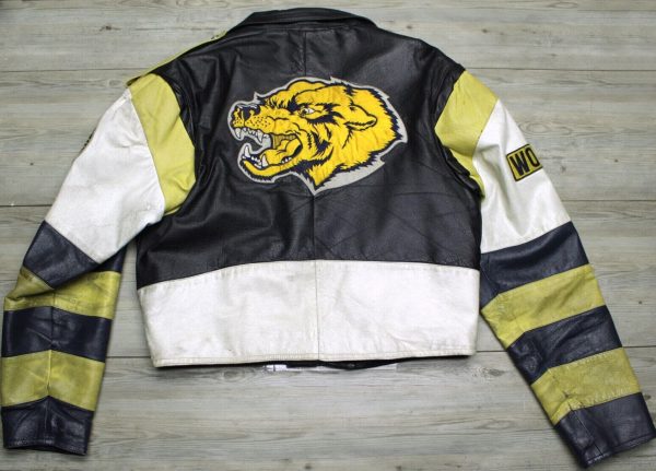 The University Of Michigan 1817 Wolverines Black Leather Jacket