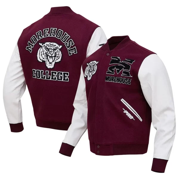 Tigers Morehouse College Varsity Maroon Jacket