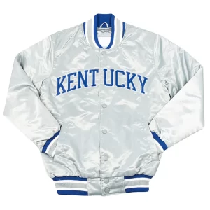 University of Kentucky Silver Satin Jacket