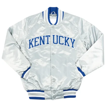 University of Kentucky Silver Satin Jacket