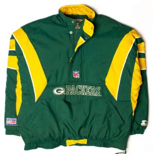 Vintage Green Bay Packers Pullover Starter Nylon Jacket