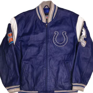 Vintage NFL Indianapolis Colts Super Bowl Champion Leather Jacket