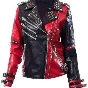 WWE Toni Storm Studded Biker Leather Jacket