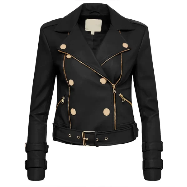 Women’s Billie Belted Leather Jacket