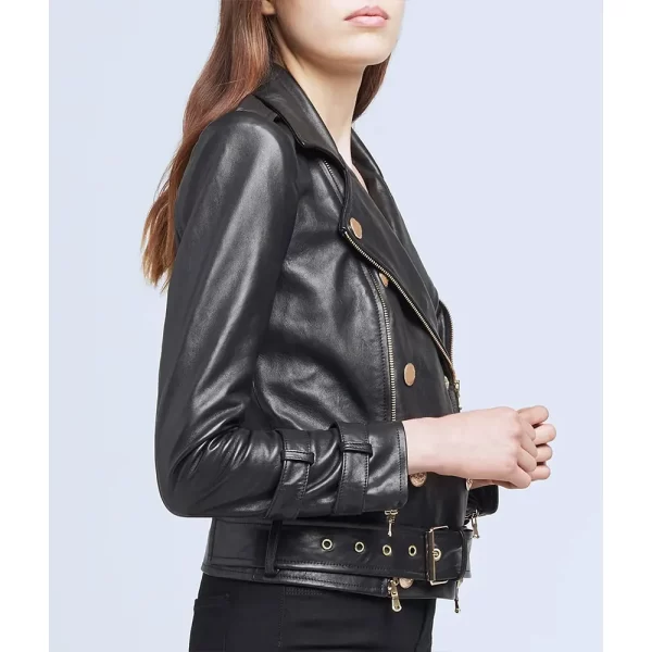 Women’s Billie Belted Leather Jackets