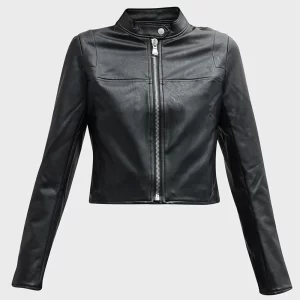 Women’s Like Leather Moto Black Jacket