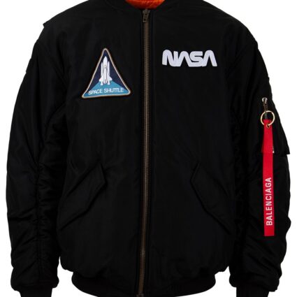 X Nasa Bomber Black Jacket