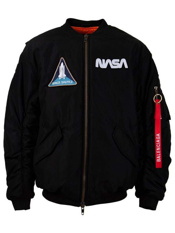 X Nasa Bomber Black Jacket