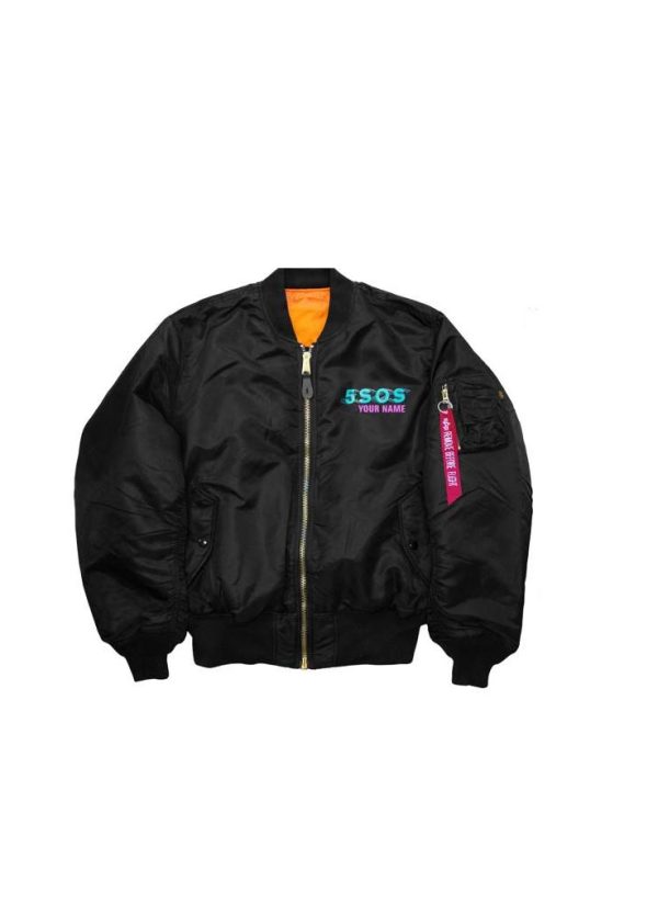 5SOS Youngblood Bomber Jacket- Black