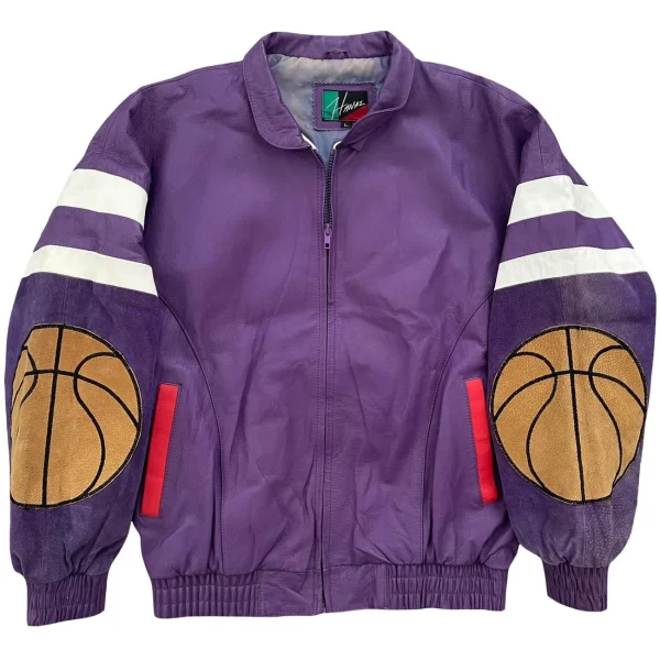 80’s Los Angeles Basketball Bomber Suede Jacket