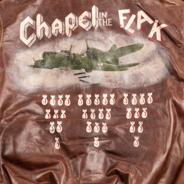 A-2 Leather Jacket 100th Bomb Group Chapel In The Flak