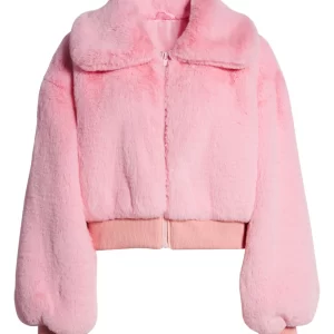 AZALEA WANG Faux Fur Jacket