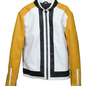 All Mine Yellow PU Leather Jacket