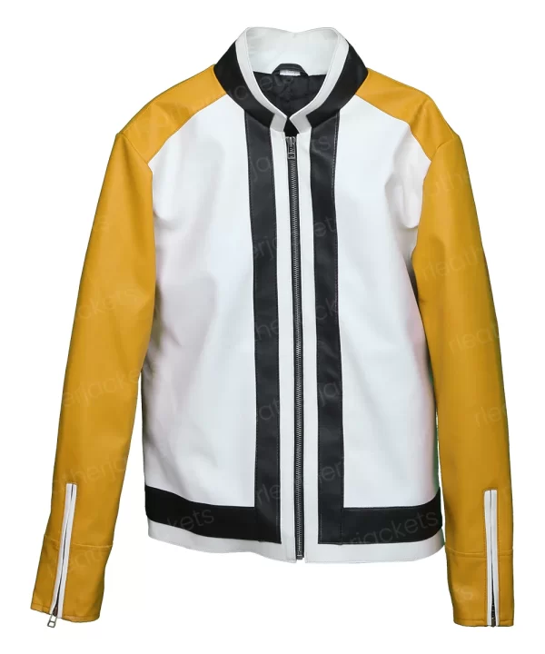 All Mine Yellow PU Leather Jacket