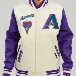 Arizona Diamondbacks Retro Classic Rib Wool Varsity Jacket