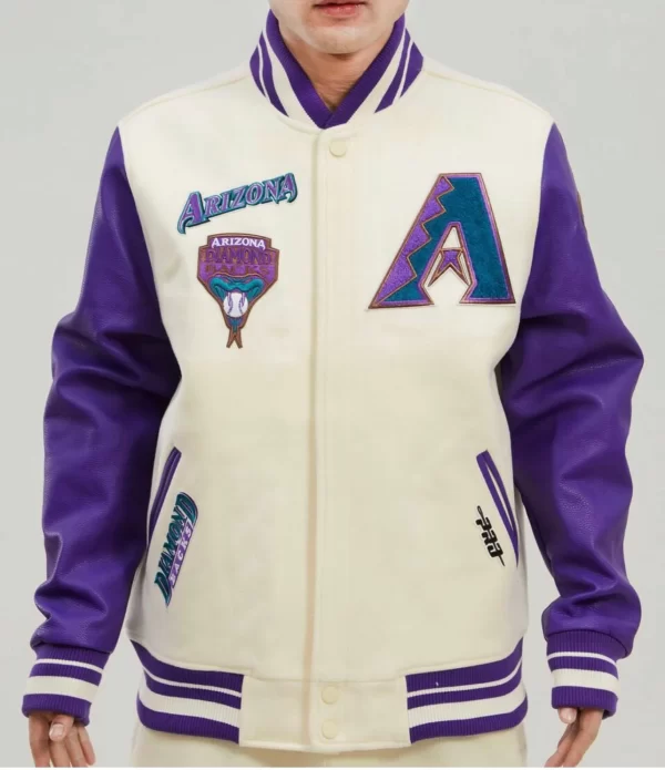 Arizona Diamondbacks Retro Classic Rib Wool Varsity Jacket