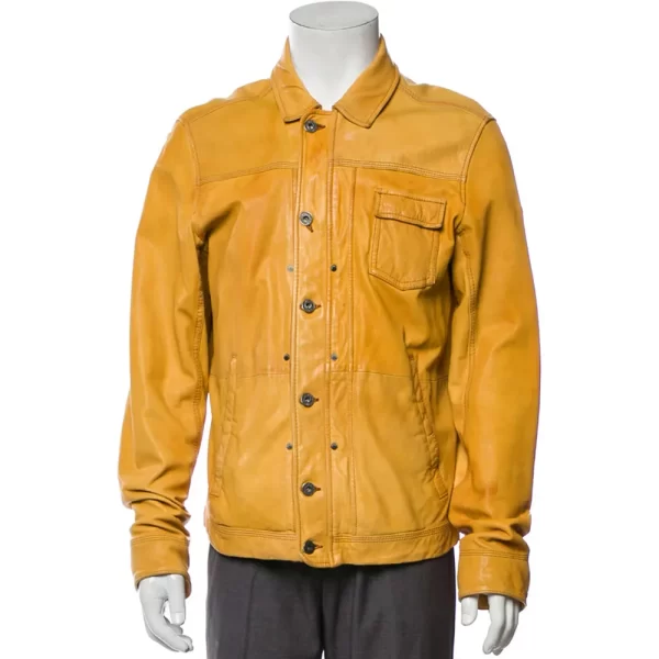 Austin & Ally S04 Ross Lynch Yellow Leather Jacket