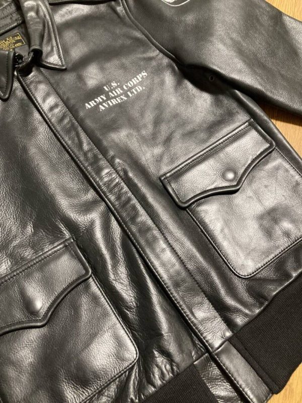 Avirex A-2 KEEP'EM FLYING Hand Painted Leather Jackets