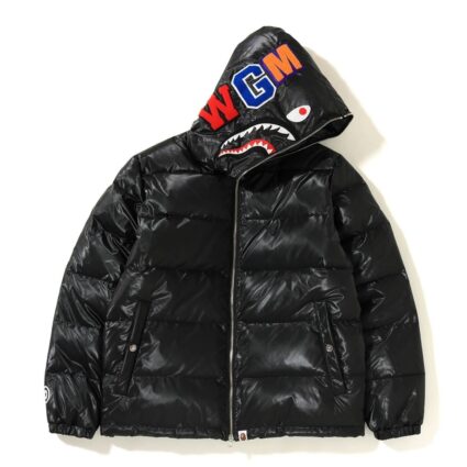 BAPE Men's Glossy Shark Down Jacket - Black