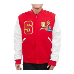 Bart Simpson Varsity Wool Jacket