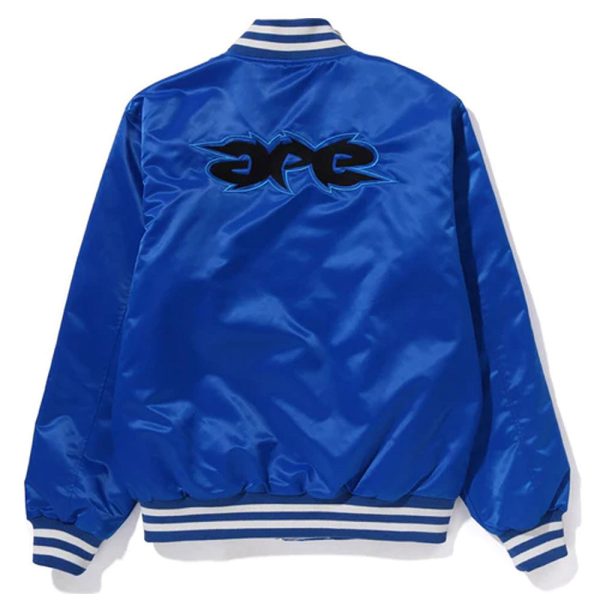 Blue Drake Jumbotron Shit Poppin Bomber Satin Jacket